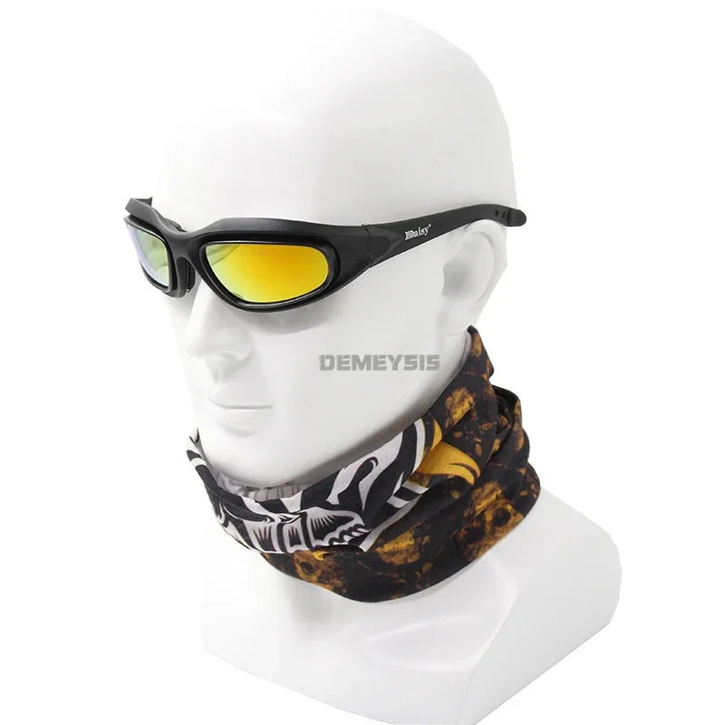 Daisy Polarized Tactical Sunglasses Men Airsoft Hunting Shooting Glasses UV400 Protection  Desert  Hiking Goggles