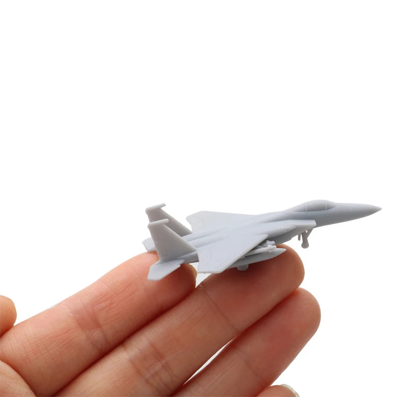 5PCS 1/2000 1/700 1/350 Scale Model Fighter Aircraft F-15C Eagle Fighting Aeroplane with Length 8mm/28mm/56mm for DIY Hobby