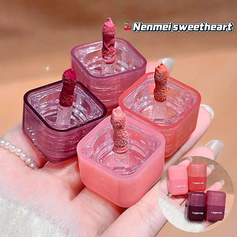 Cappuvini Mini Moisturizing Liquid Blush Energetic Pink Cheek Rouge Korean Style Blusher Long-Lasting Easy to Apply