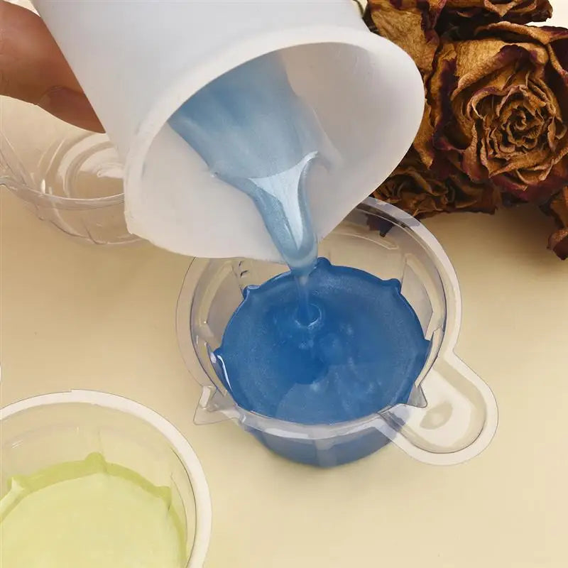 DIY Jewelry Making Tools Measuring Cup Wooden Sticks Droppers Stirring Rod Epoxy Resin Mixing Supplies Tool Handmade Accessories