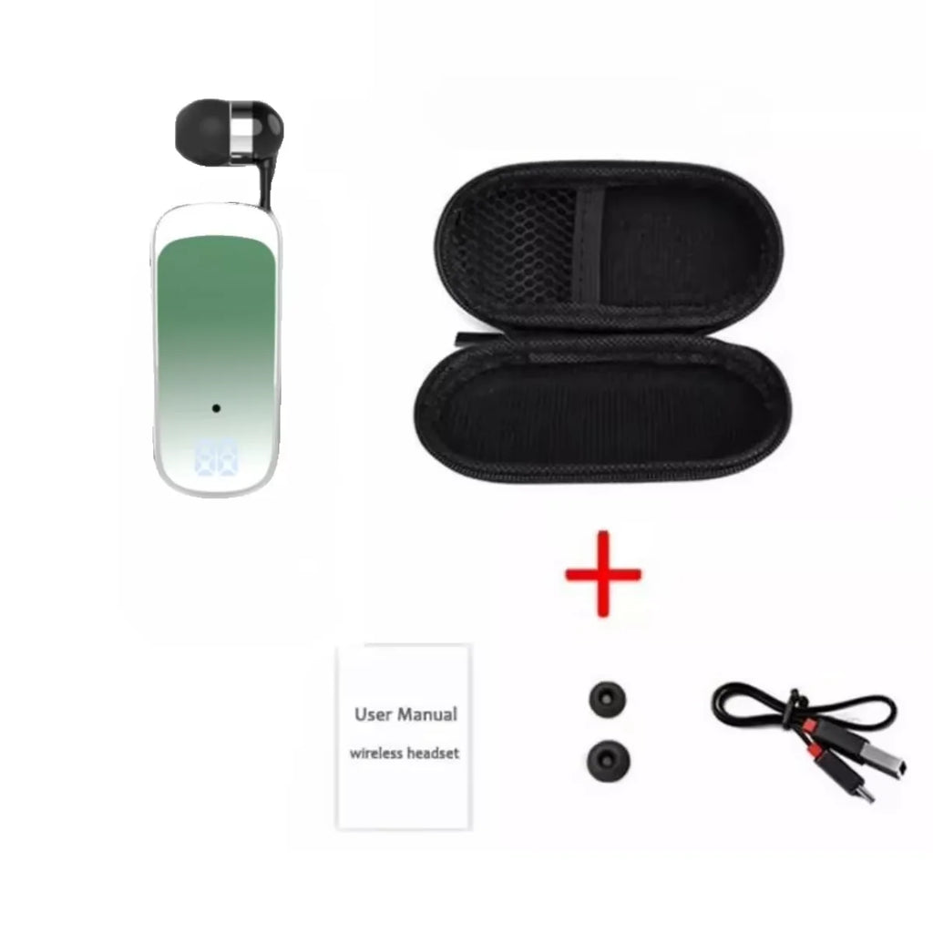 K65 PK K55 F920 Pro Lavalier Business Bluetooth 5.2 Headphone 20H Music LED Digital Display Noice Cancelling Wireless Earphones