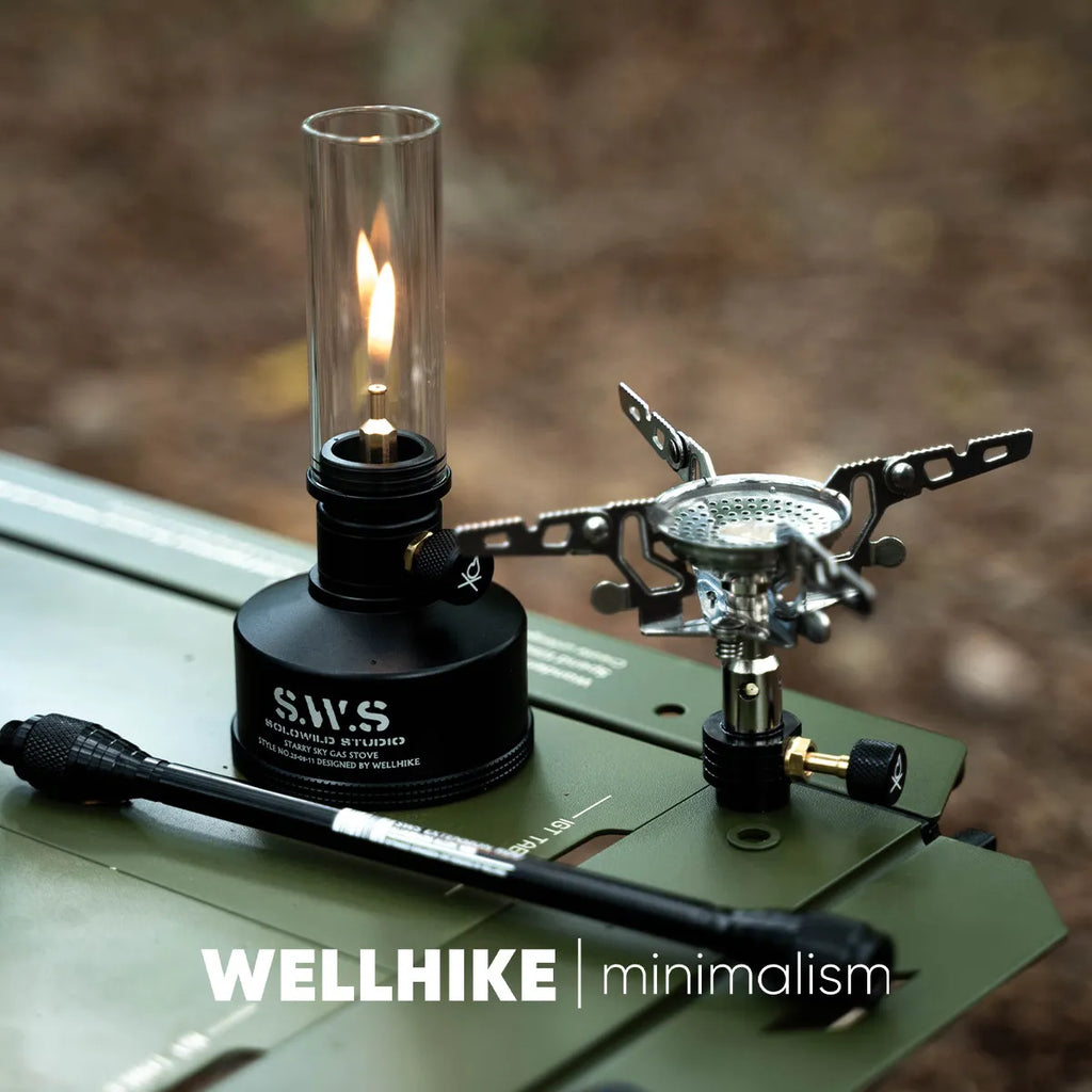 WELLHIKE Outdoor Starry Canister - Refillable Butane Gas Cartridge for Camping, Candlelight Ambiance Tent Glow