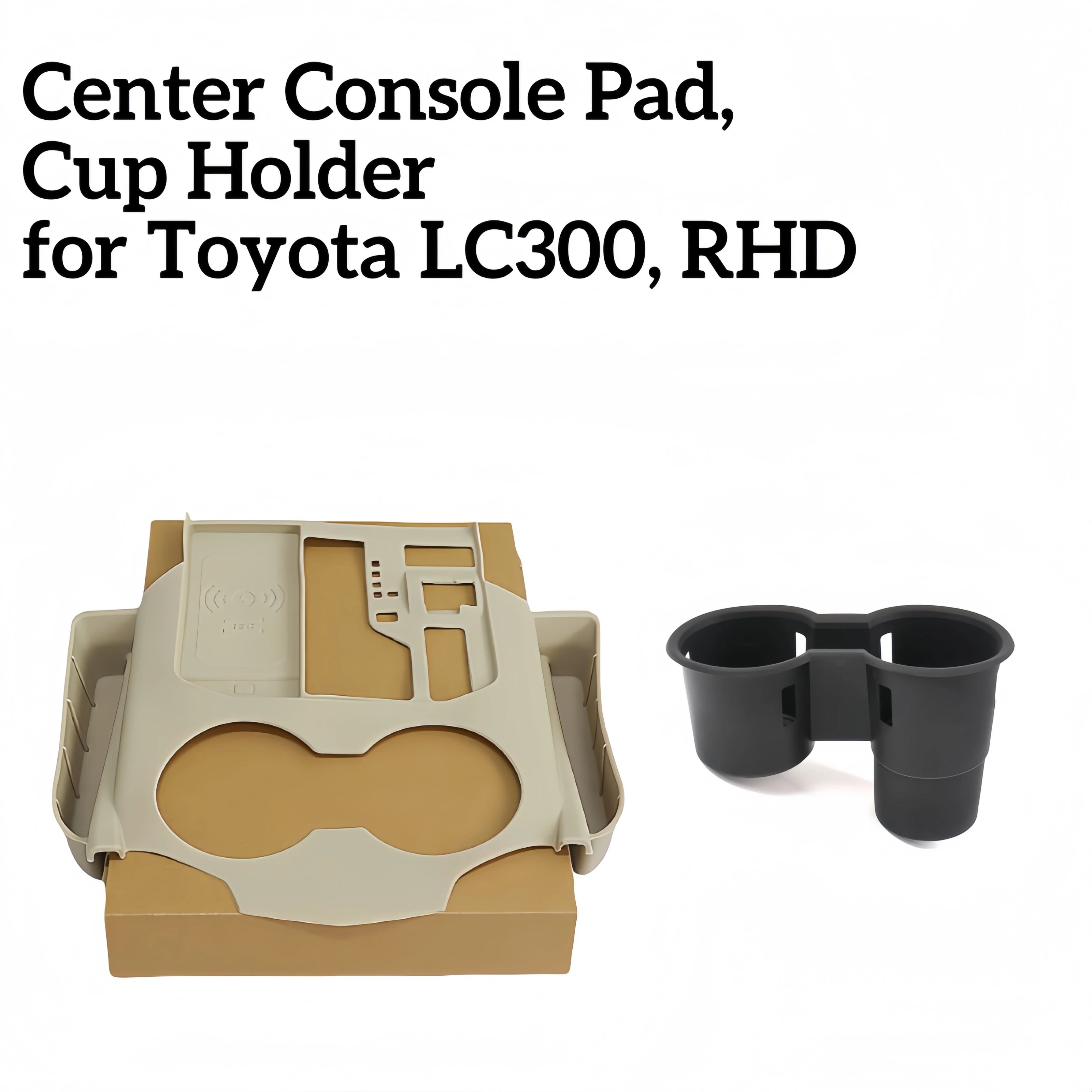 [Right Hand Drive] Car Silicone Central Console Storage Box Protection for Toyota Land Cruiser 300 LC300 Series 2022-2024