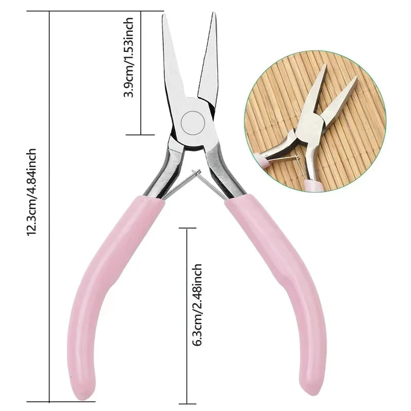 8 Style Jewelry Pliers Tools & Equipment Kit Long Needle Round Nose Cutting Wire Pliers for DIY Jewelry Making Tool Accessories