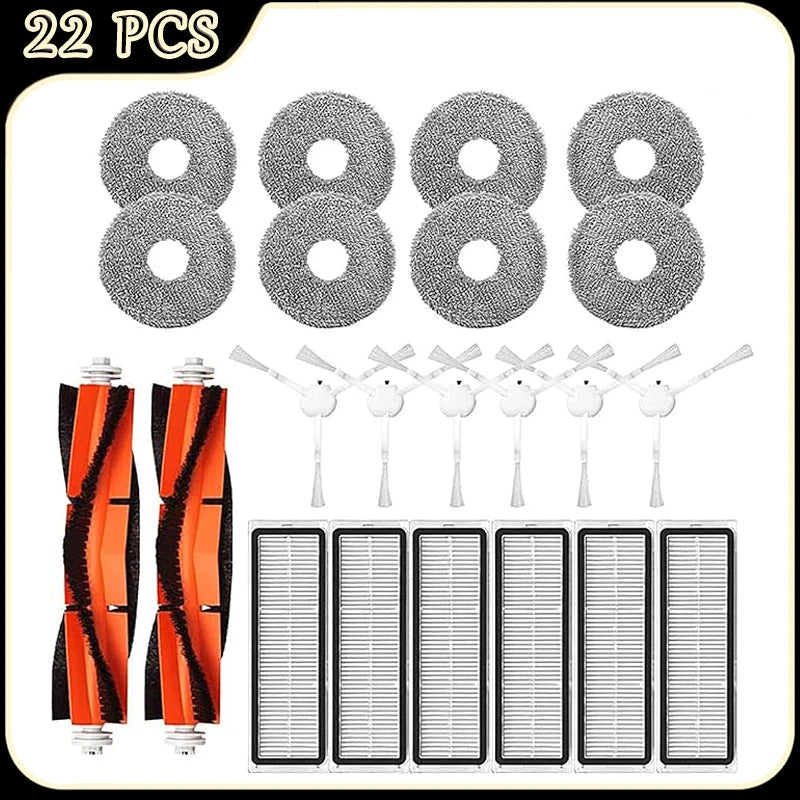 For Xiaomi S10+/S10 Plus B105 Robot Vacuum Accessories Main Brush HEPA Filter Side Brush Mop Cloth Replacement Parts