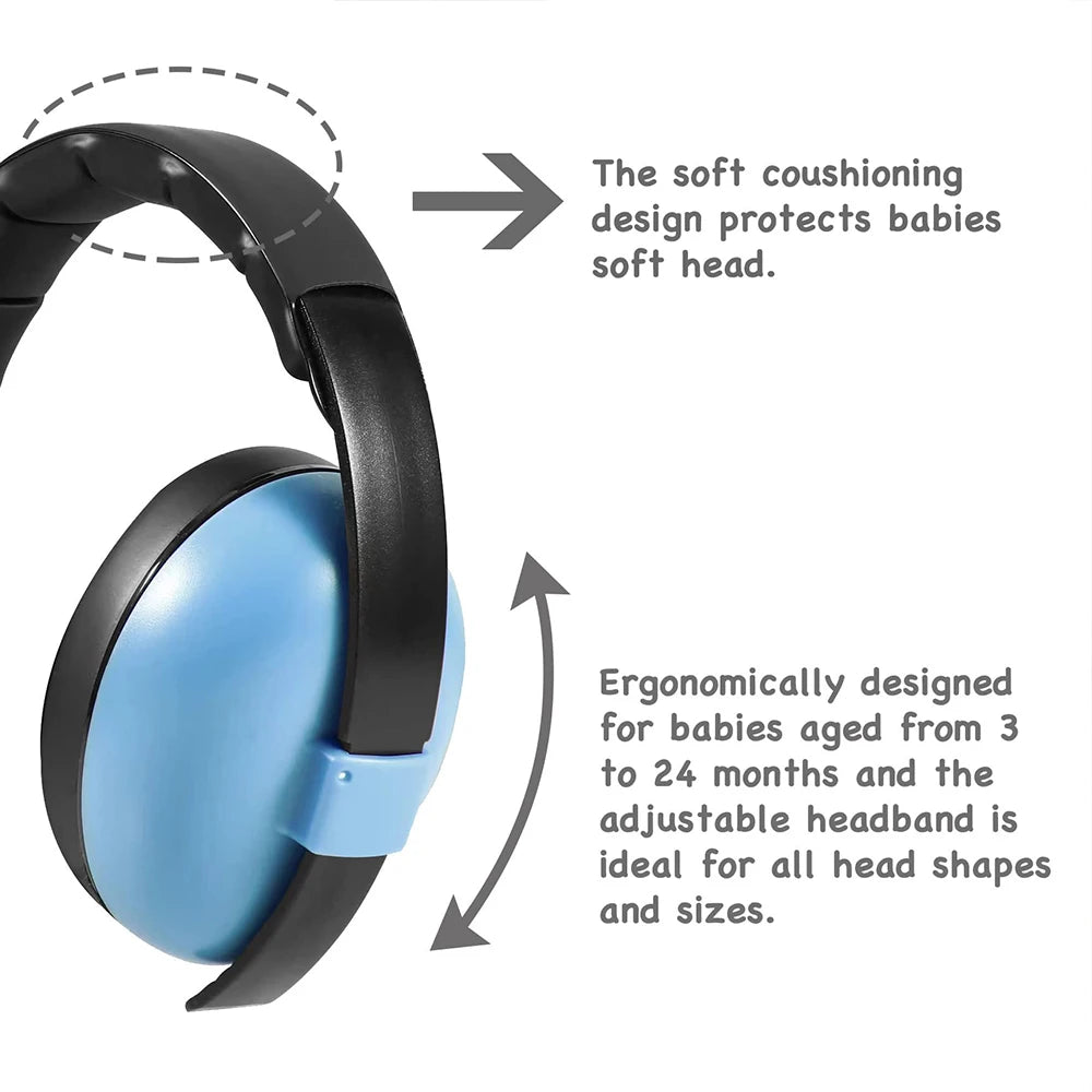 YHKEMA Baby Ear Protection Noise Cancelling HeadPhones for Babies and Toddlers Baby Earmuffs - Ages 3-24 Months