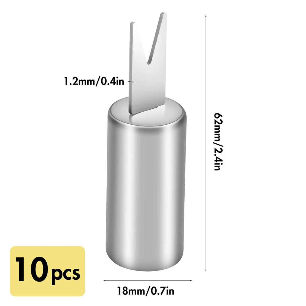 10PCS Stainless Steel Corn Holders Design Corn Cob Holders BBQ Forks Skewers Corn on The Cob Cooking Parties Camping Tool