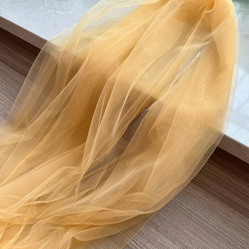 Burnt Orange Soft Tulle Fabric - Wedding Decor Curtains, Chair Covers, Tutu Skirts & DIY Crafting Mesh Material