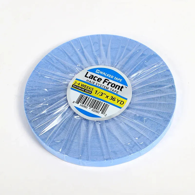 0.8cm 36yards Blue Wig Tape Lace Front Double Side Adhesive Hair System Tape Roll for Wig Toupee Hair Extensions