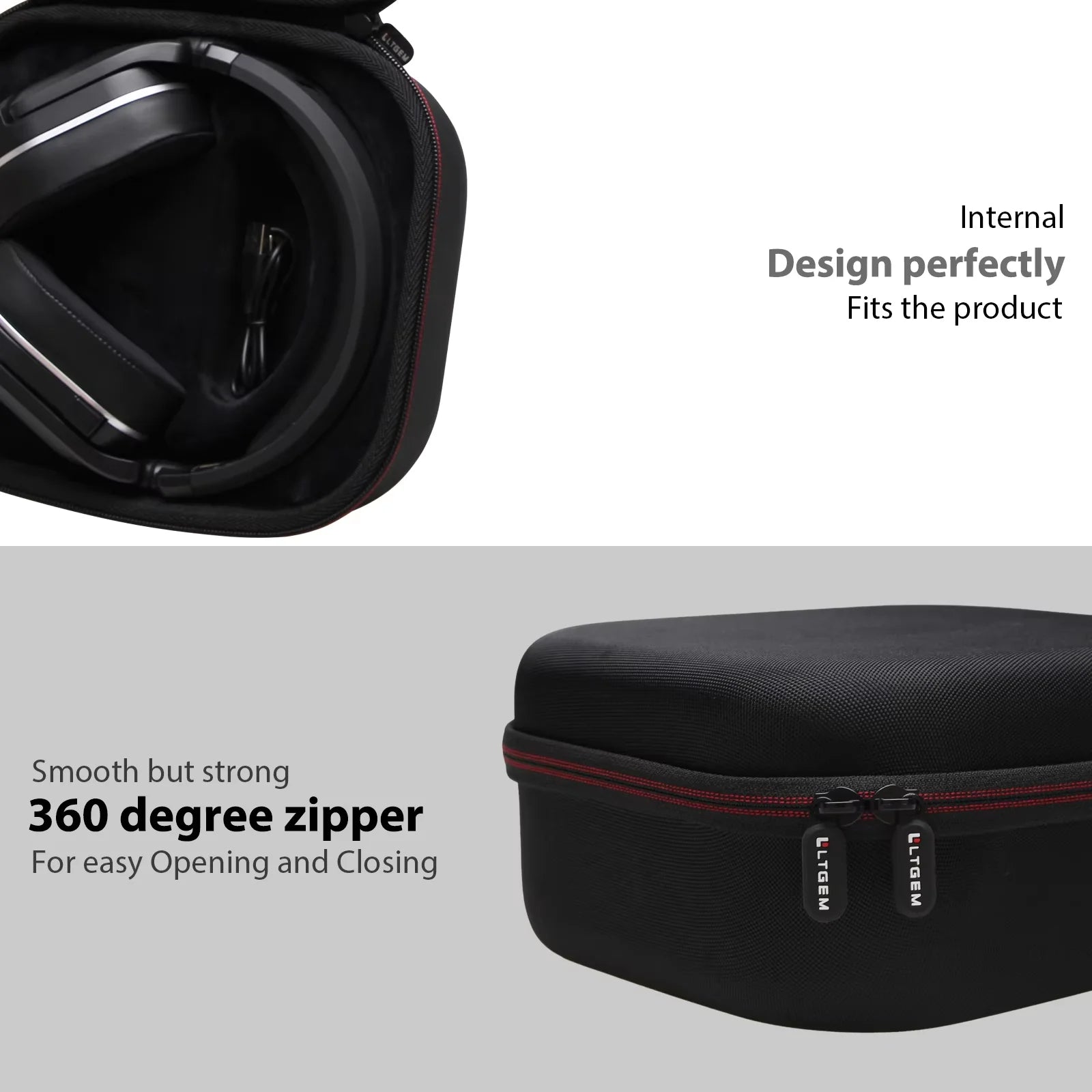 LTGEM Hard Case for Turtle Beach Stealth 600/700 Gen 2 Wireless Gaming Headset - Travel Protective Carrying Storage Bag