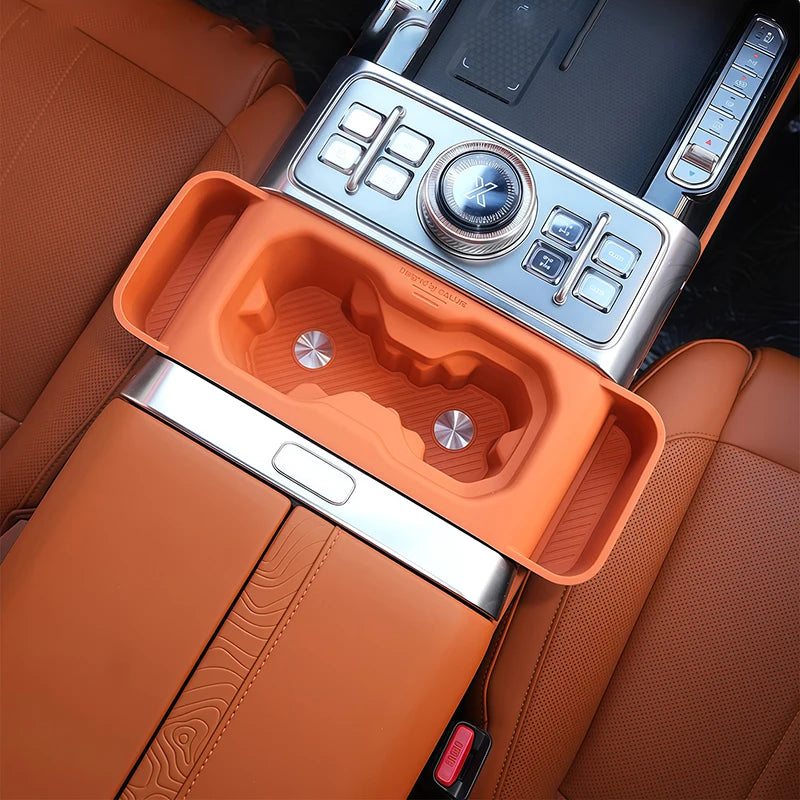 For Jetour G700 2025+ Center Console Gear Shifter Cup Holder Silicone Anti-slip Cup Mat Storage Box Interior Car Accessories