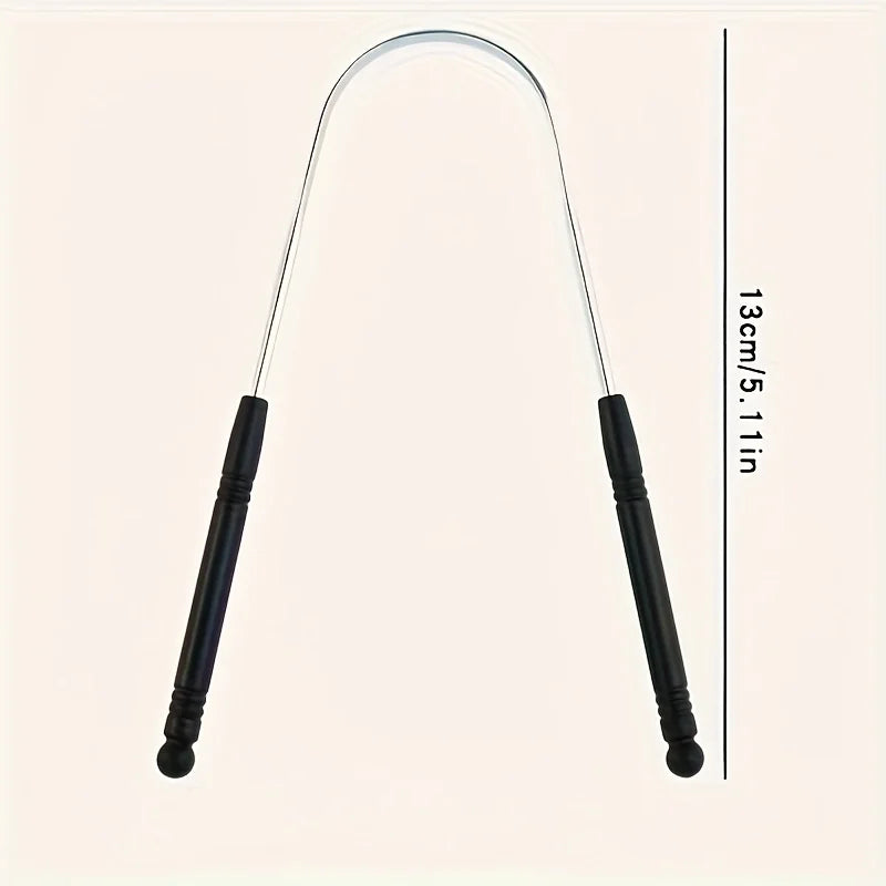 Stainless Steel Tongue Scraper U-Shaped Dental Cleaner for Bacteria/Plaque Removal with Multi-Style Options for All Users