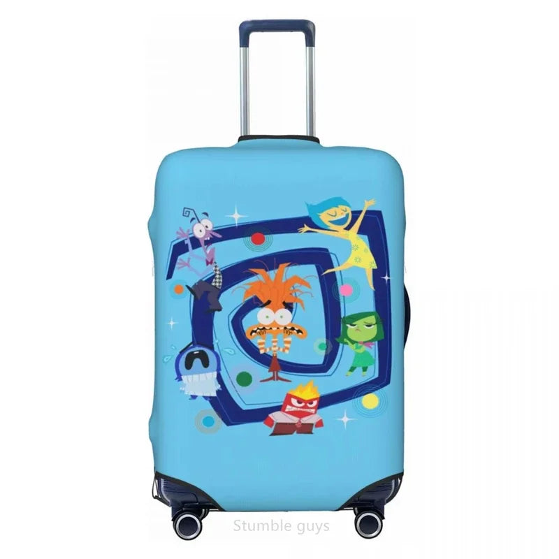 Universal Elastic Suitcase Cover Isides Print For 18-32 Inch Luggage Dustproof Anti-Scratch Washable Travel Essential Accessory