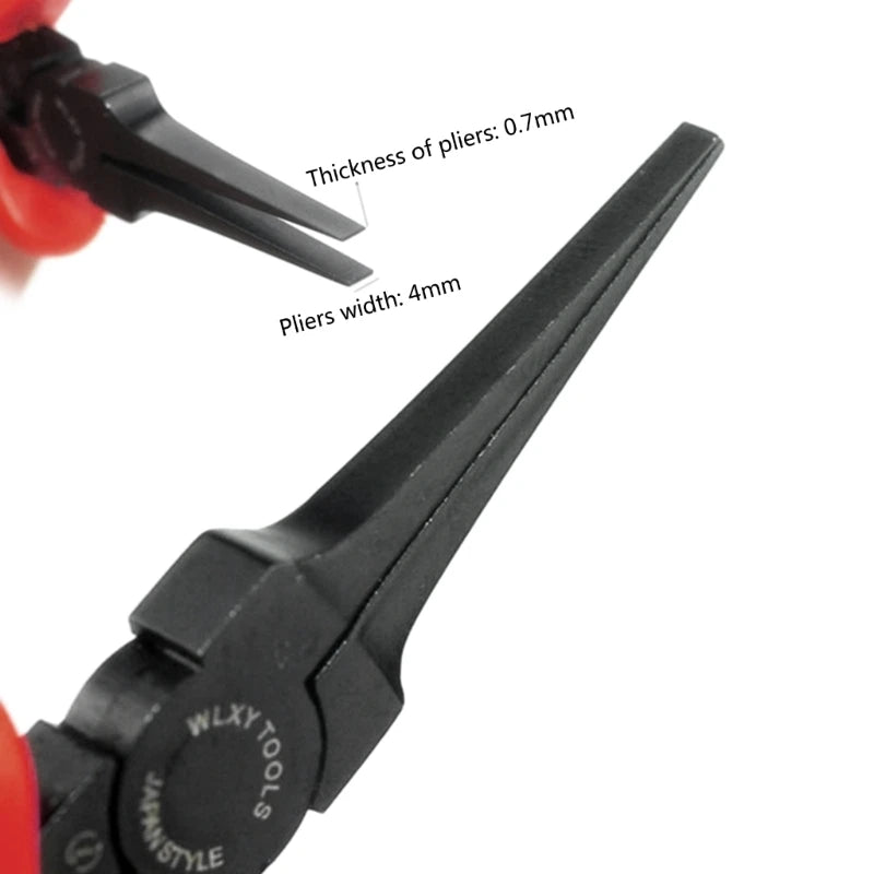 4.5 Inch Thin Mouth Pliers Toothless Flat Nose Pliers Flat Mouth Pliers Toothless Flat Nose Pliers Ultra-thin Pliers