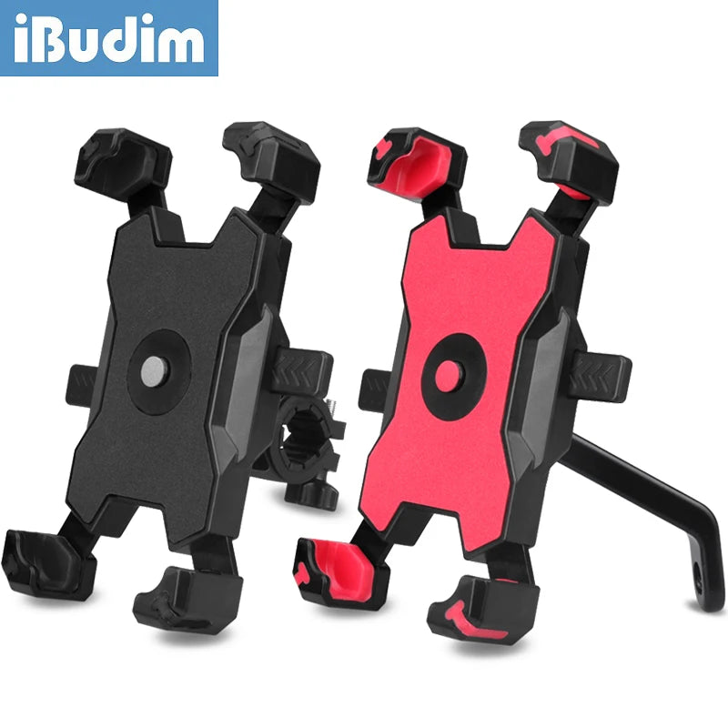 Bike Bicycle Handlebar Mobile Phone Holder Stand Universal Scooter Motorcycle Motorbike Rearview Mirror Cellphone Mount Support