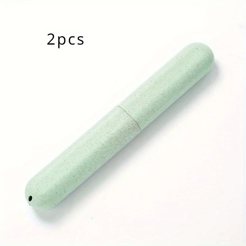 Portable Travel Toothbrush Holder, Toothbrush Storage Box Protective Box Toothbrush Tube Container, Suitable for Home and Travel