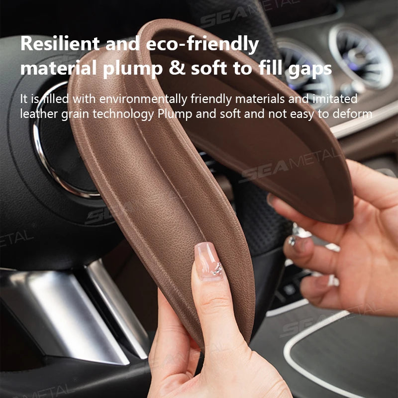 SEAMETAL Plug-In Car Seat Gap Filler Elastic Polyurethane Seat Crevice Filling Strip Universal Seat Blocker Prevent Dropping