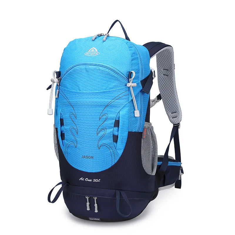 30L Hiking Backpack for Men Women Lightweight Travel Camping Backpacks with Rain Cover Trekking Climbing Bag