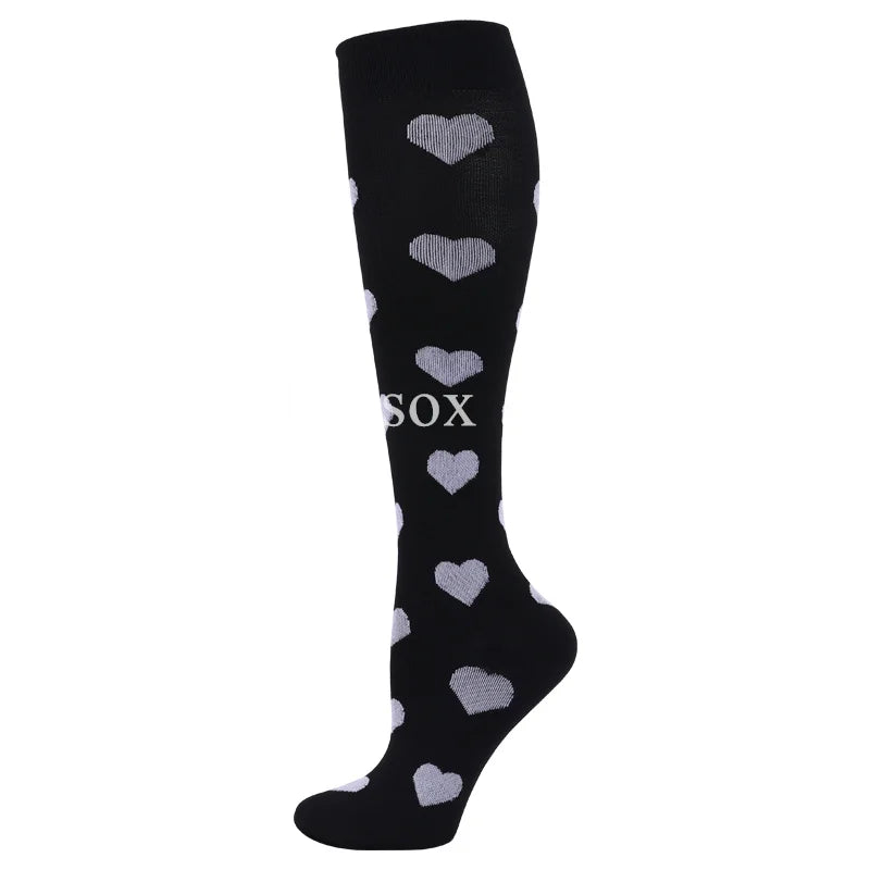 Sports Socks Running Compression Socks for Medical Varicose Veins Edema Diabetes Pregnancy Women Flight Travel Compression Socks