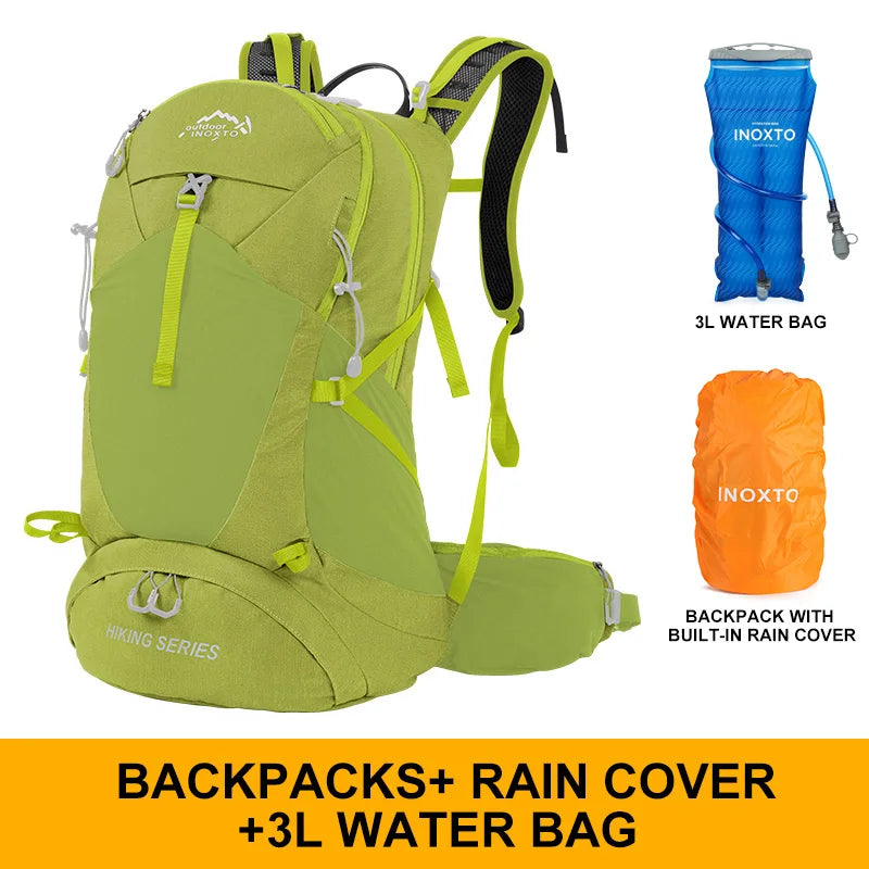 Mountaineering Backpack 35 Liters Men's and Women's Outdoor Sports Bag Waterproof Camping Hiking Rain