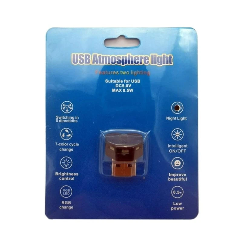 R6FA Night Light And Ambient Lamp USB A Type C Powered Energy Efficient LED For Room
