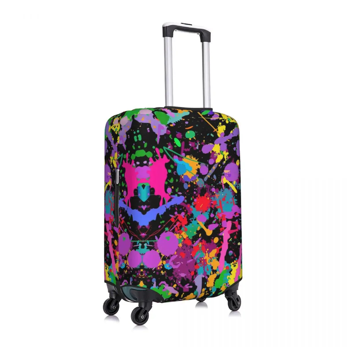 Custom Colorful Abstract Graffiti Camouflage Pop Art Suitcase Cover Dust Proof Travel Luggage Covers for 18-32 inch