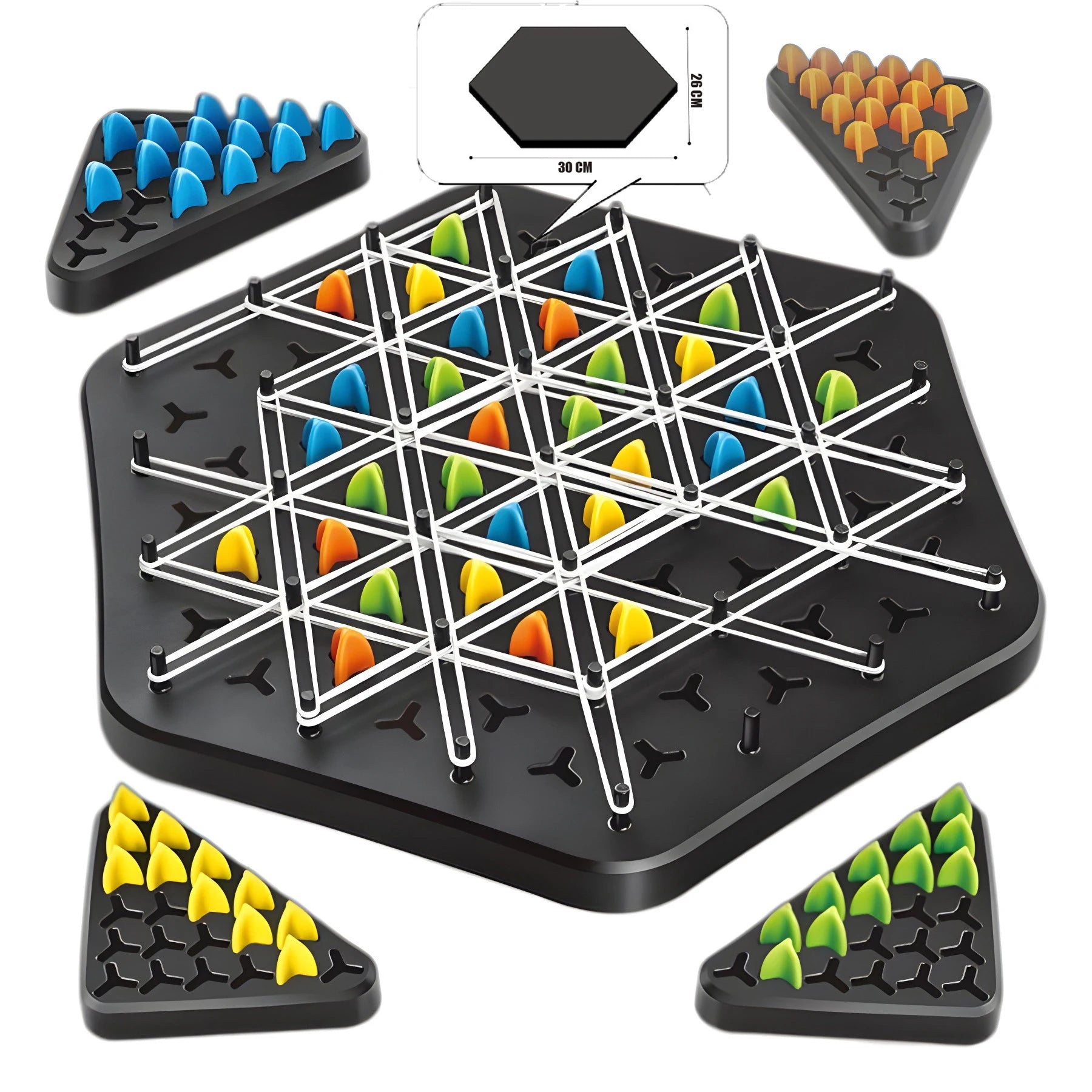 Chain Triangle Chess Splendor Duel Board Game Strategy Game for Kids and Adults Fun Family Game Logic Chess Track Tables Game