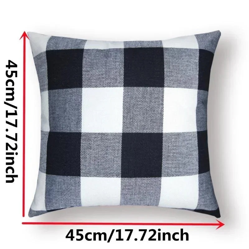 6 Colors Comfortable Sofa Cushion Cover Plaid Pattern Pillow Case Cover European Modern Pillow Cushion Cases  for Home Bed,Sofa