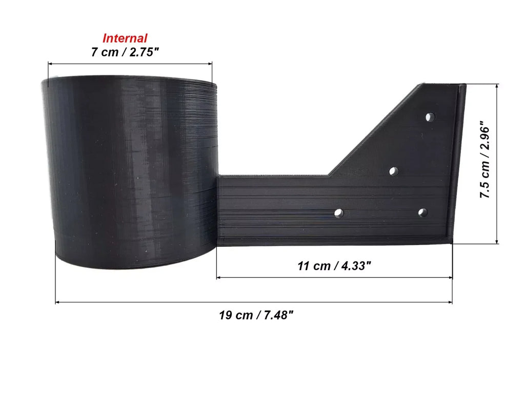 Universal Black Drink Cup Holder With Screws For Peugeot Boxer Fiat Ducato Citroen Relay (2006-2023) Auto Interior Accessories