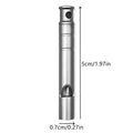 Ultralight Titanium Emergency Whistle With Lanyard Outdoor Camping Hiking Survival Tool