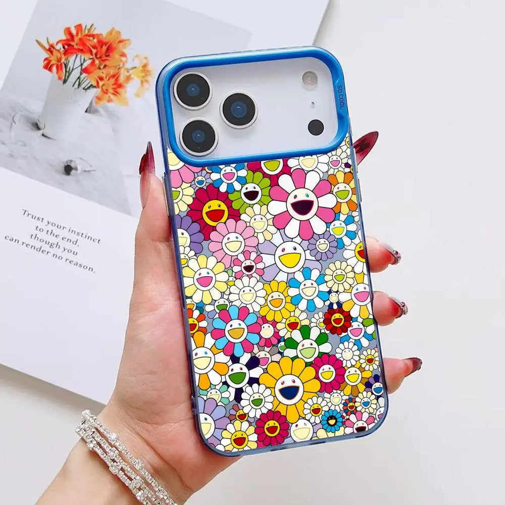 T-TakaShis M-MuraKAmis Phone Case For iPhone 17 16 15 14 13 12 11 Pro Max Air Matte Laser Aurora Shockproof Funda
