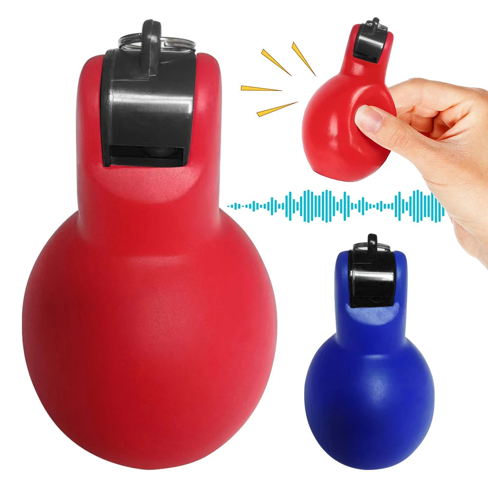 Hand Squeeze Whistle Football Basketball Whistle Loud Crisp Sound Training Whistle Outdoor Safety Survival Whistle for Emergency