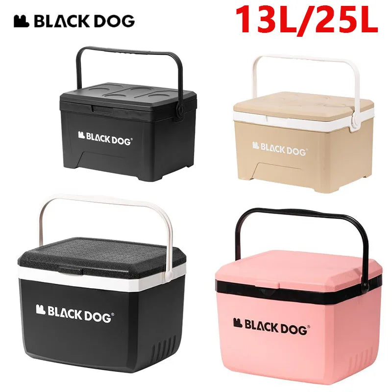 BLACKDOG 13L/25L Mobile Thermal Box Large Capacity Cooler Box PP Material Camping Outdoor Car Ice Picnic Portable Incubator Box