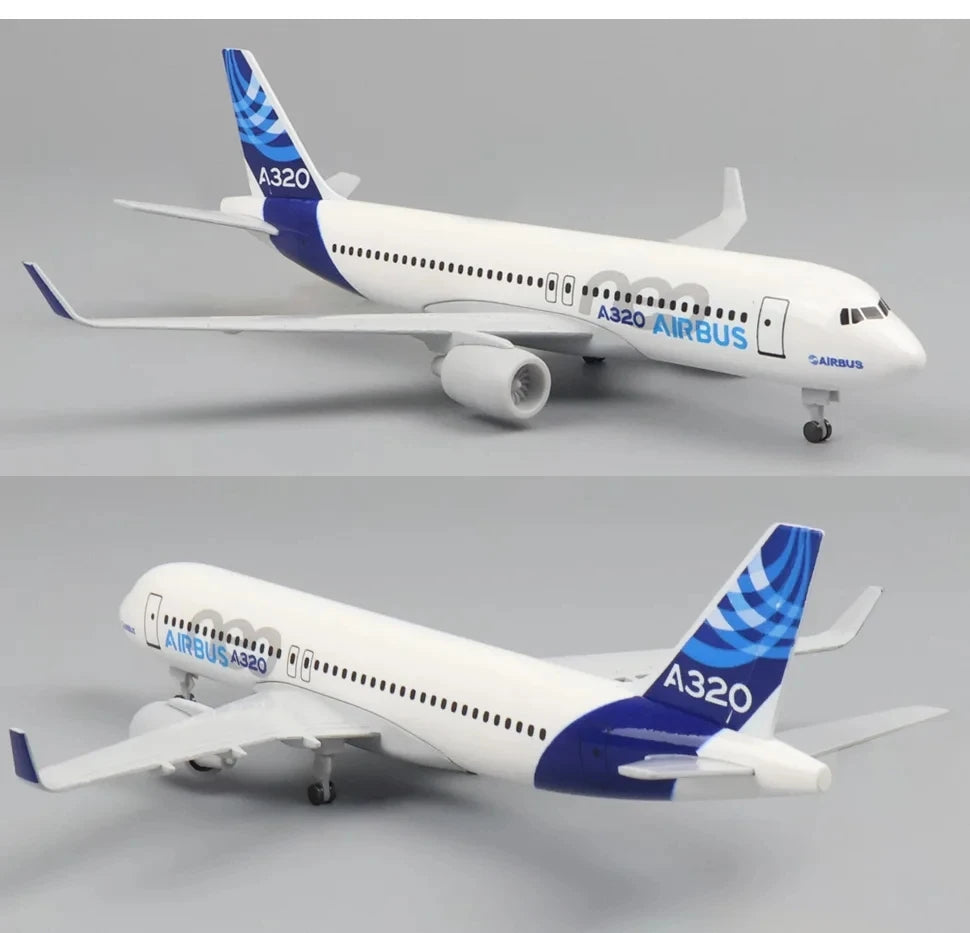 Diecast 20cm Airbus A320 Prototype Aircraft Simulation Alloy Airliner Model Family Toys And Ornaments A320 Crafts Gifts