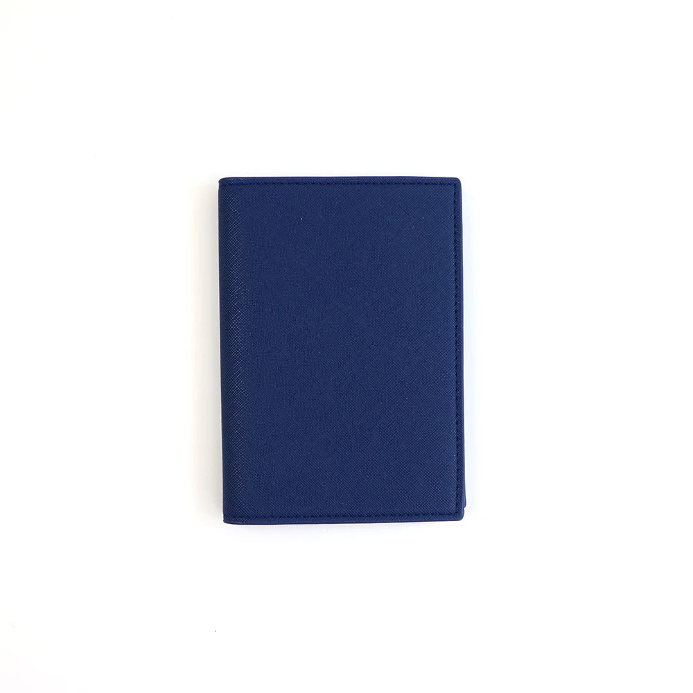 Customized letter PU leather passport holder ID protection case, loose change bank card storage bag, travel passport bag