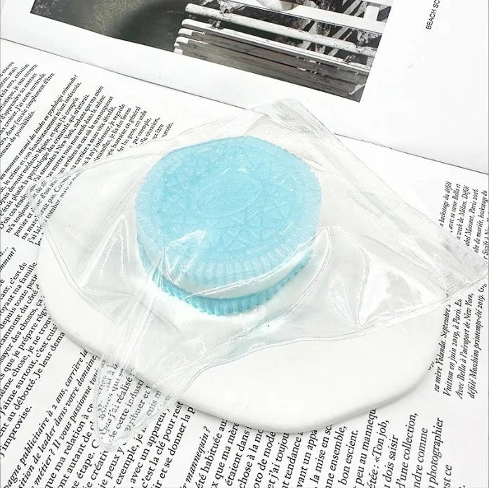 Squishy Handmade Silicone Cookies Fidget Toys Slow Rebound Stress Relief Pinch Decompression Squeeze Toy for Kids Adults Gifts