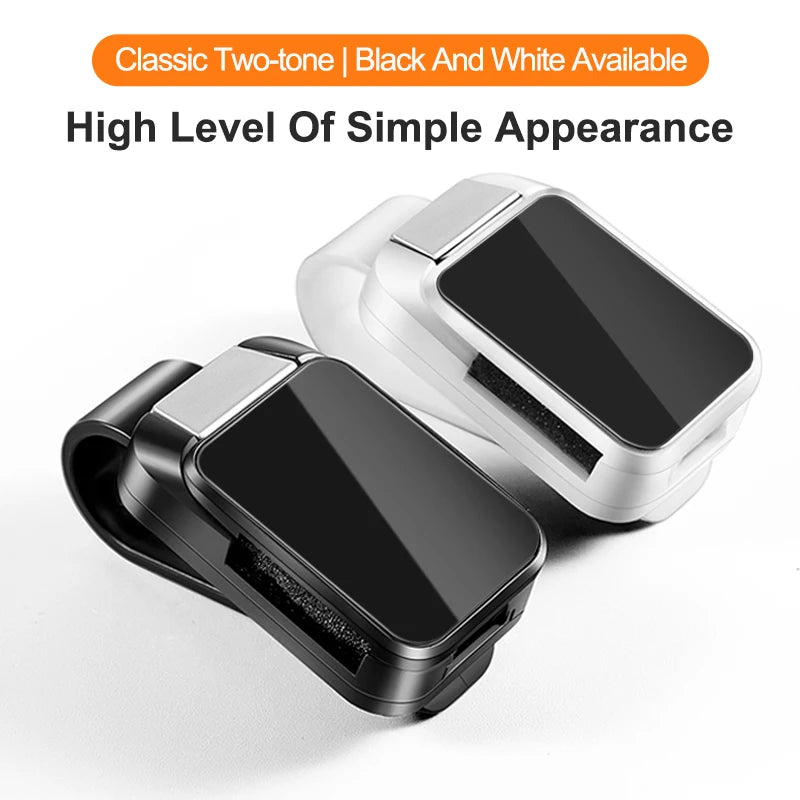 Car Sunglasses Holder Clip Auto Sun Visor Eyeglasses Hanger Mount ABS Universal Common Sunshade 1/2 pcs Interior Accessories