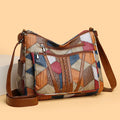 Vintage PU Crossbody Bag Retro Multi Layer Shoulder Bag Women's Fashion Handbag & Purse Female Work Travel Messenger Bag