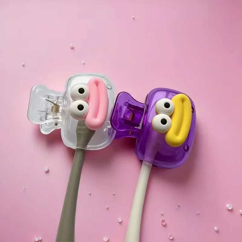 4-piece sausage-shaped toothbrush storage box, household toothbrush protective cover, suitable for both home use and travel.