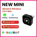 ANYFAR Wireless 2IN1 CarPlay Android Auto Wireless Adapter Plug And Play Dongle Bluetooth WiFi Fast Connect