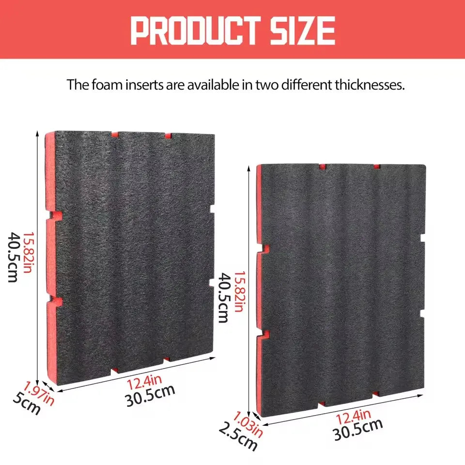 The Foam Tool Manager Insert Is Compatible With Milwaukee 48-22-8442 And 48-22-84432 Drawer Boxes. The Shockproof Foam Inserts