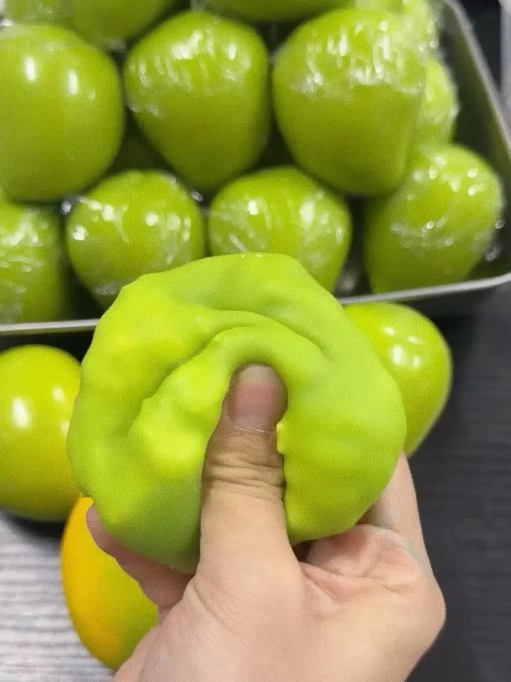 Color Changing Mango Squishy Fidget Toy, Soft ASMR Sensory Squeeze Ball, Anti-Anxiety Stress Relief Fidget Toy for Kids Adults