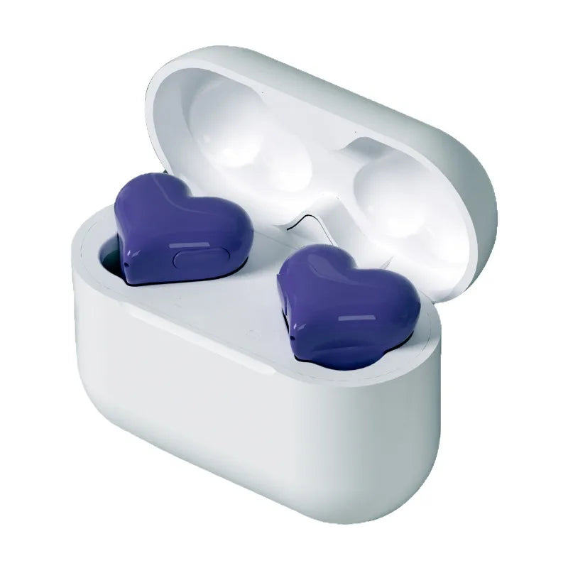 Fashion Love-shaped in-ear Bluetooth Headset Long Battery Life Noise Reduction Wireless Headset Gift