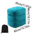 Inflatable Foot Rest Pillow Travel Portable Adjustable Layers Height   Airplane  U Shaped Press Inflatable Pillow