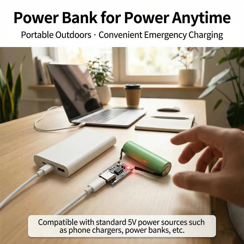 1/10/20PCS 3.7V Lithium Battery Charging Board with Protection Type-C USB C Li-ion Battery Charging Board Over Charging Module