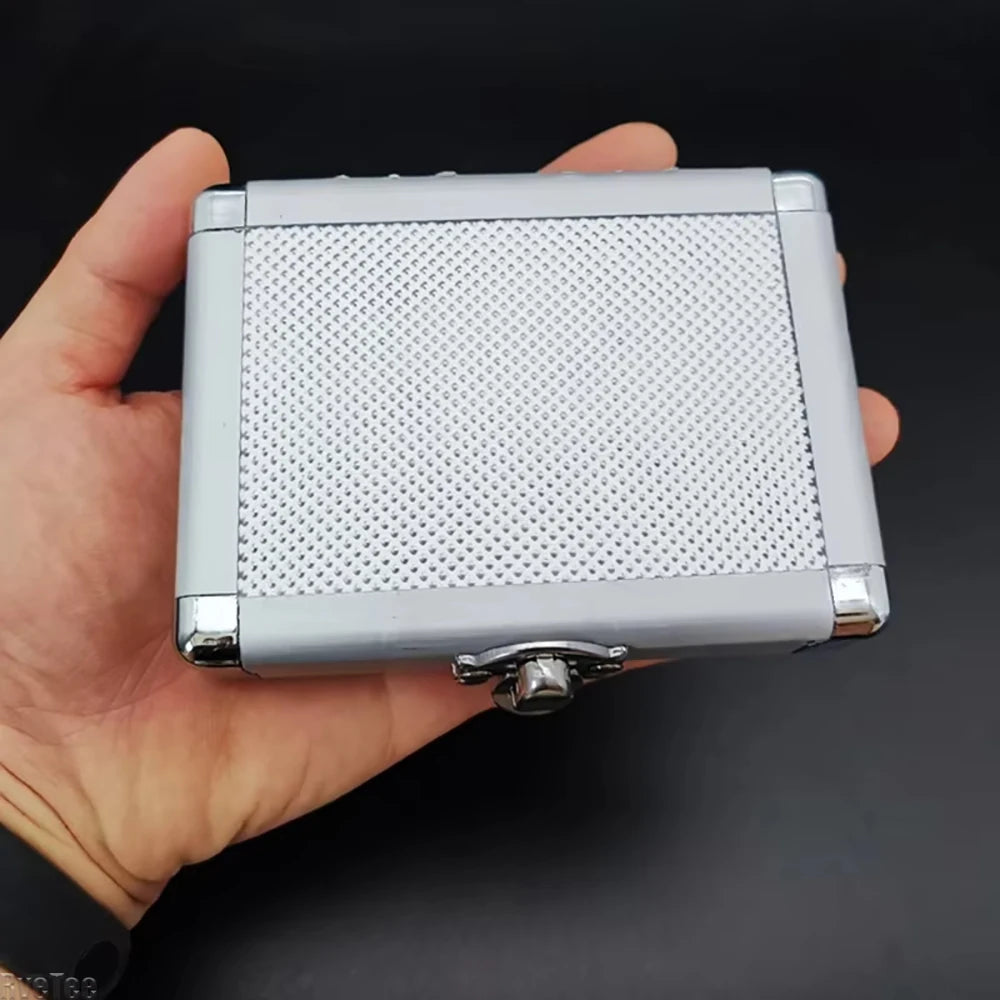 Small Tool Box Portable Mini Storage Case Aluminum Alloy ToolBox Mini Tool Box Hard Case Organizer Pelican Case Shockproof Box