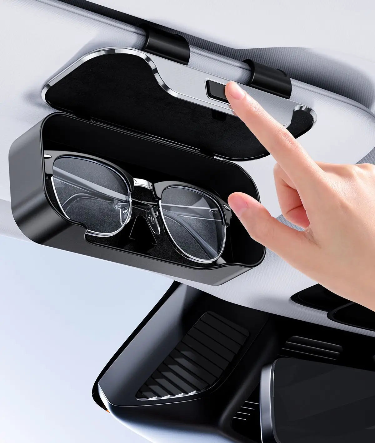 FOR Byd Seagull Han ev Storage Glasses Case, Dolphin Seal Song Qin Yuan plus Tang Sun Visor Sunglasses Clip accessories
