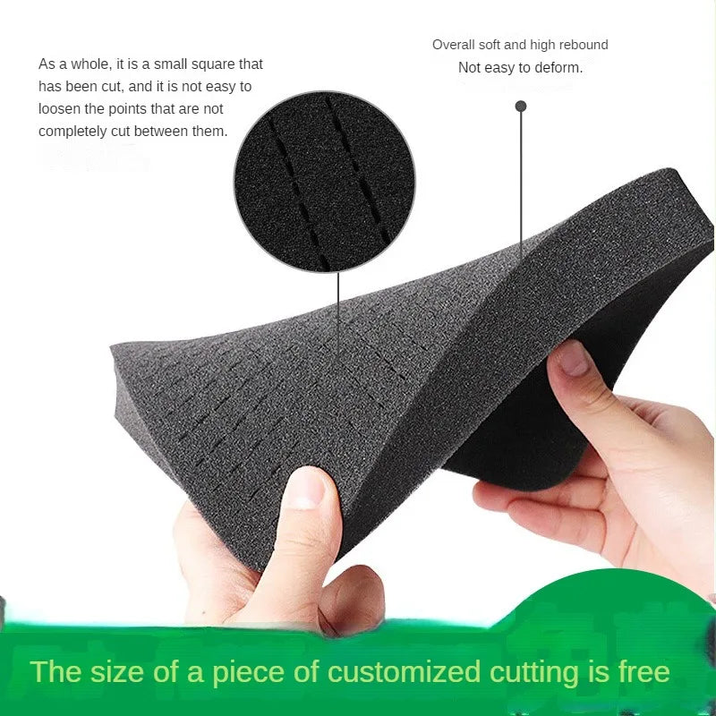 High Density Cutting Toolbox Foam Pick Pluck Foam Insert Precorted Shadow Foams For Hard Case Pre-Cut Shockproof Sponge Cushion
