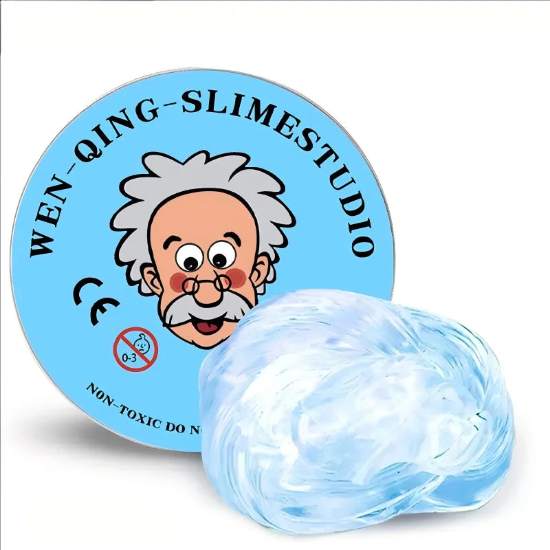 Stress Relief Squeeze Blind Box Old Man Liquid Squishy Transparent Crystal Slime Fluffy Foam Putty Kids Safe Bouncy Color Slime