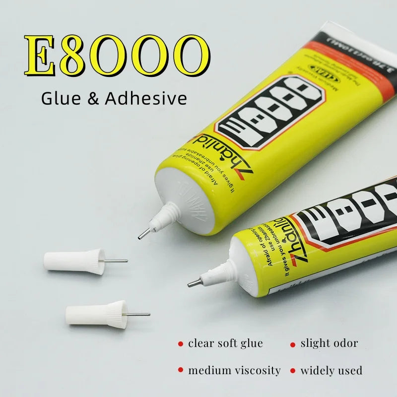 50/110ML Zhanlida E8000 Cell Phone Glue Multipurpose Transparent Soft Waterproof Sealent Glue Adhesive Making Crafts Arts Model